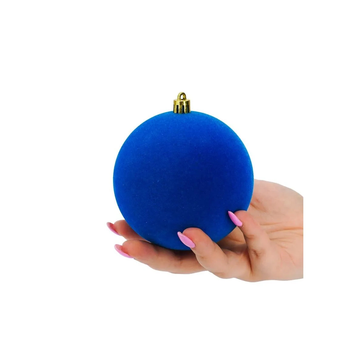 PALLE NATALIZIE IN VELLUTO BLU OTTANIO