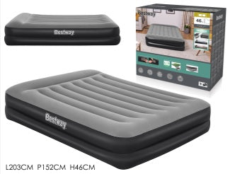 AIRBED PREMIUM MATERASSO GONFIABILE IN VELLUTO 203cm x 152cm x 46cm - GENT0230067403