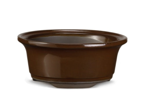 VASO RIMINI TONDO COLORE CUOIO SMALTATO - 4 MISURE DISPONIBILI