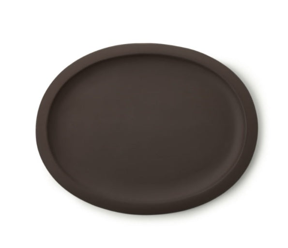SOTTOVASO PER VASO BONSAI TREVISO IN GRES MARRONE -  CERTS6002-013