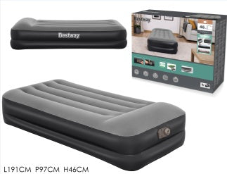 AIRBED PREMIUM MATERASSO GONFIABILE NERO IN VELLUTO - GENT0230067401