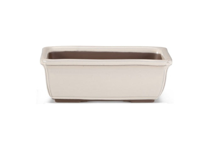 VASO BONSAI VENEZIA 34X27 SMALTATO COLOR PANNA - CERT9000-001