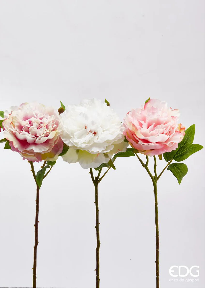 Peonia Rex Artificiale EDG - 3 colori disponibili