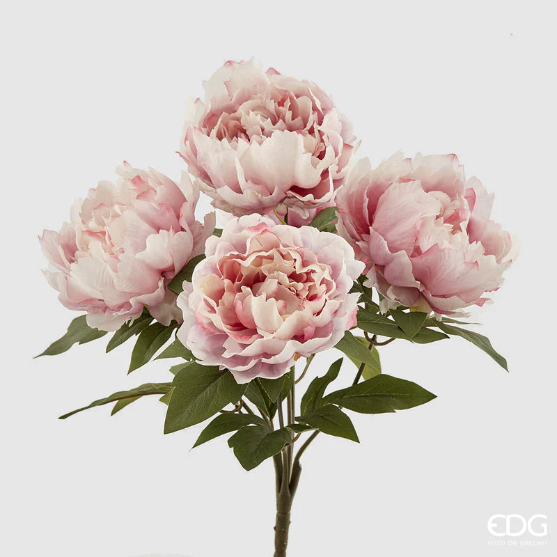 Peonie Bouquet artificiali EDG 48 cm - 3 Colori Dsponibili
