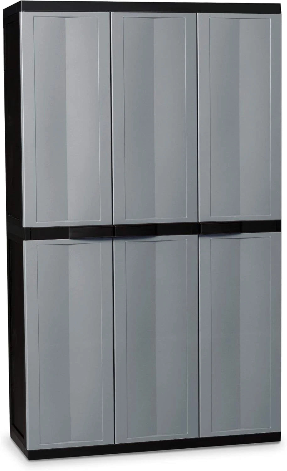 Armadio bios Midi Da Studio Con 3 Ante E 3 Ripiani, Dimensioni 97X37X165H.GRIGIO CHIARO