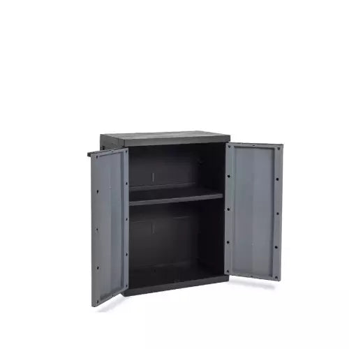 Toomax armadio basso Trend Midi in resina con ripiano regolabile cm65x38x94h