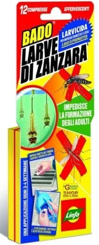 Bado Larve di zanzara 12 compresse effervescenti