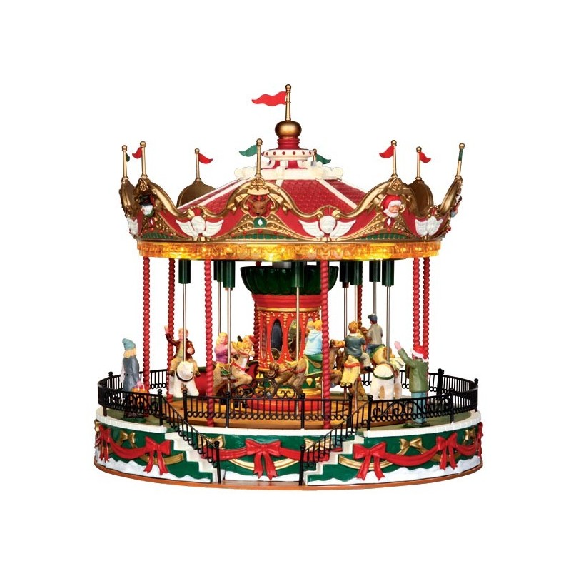 Decorazione Natalizia Lemax - Santa Carousel - LE 34682