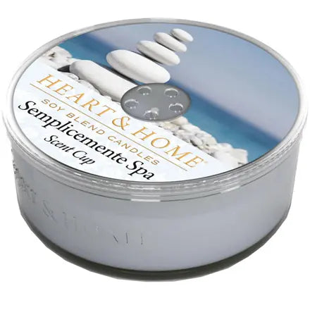 HEART&HOME CANDELA in vetro 38 gr - Vari colori e Fragranze