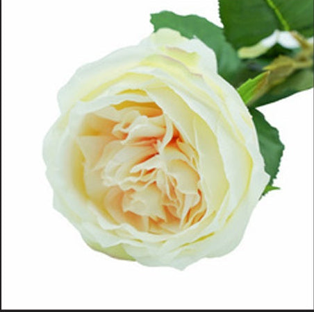 Camelia fiore artificiale color bianco con ramo - FLOSTL0817WP