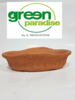 CIOTOLA TERRACOTTA + SOTTOVAS0; VASO: DIAMETRO CM. 30, ALTEZZA CM. 13. MADE  IN ITALY. BONSAI PIANTINE GRASSE SUCCULENTE CACTUS FIORIERA IN COTTO :  : Prodotti Handmade