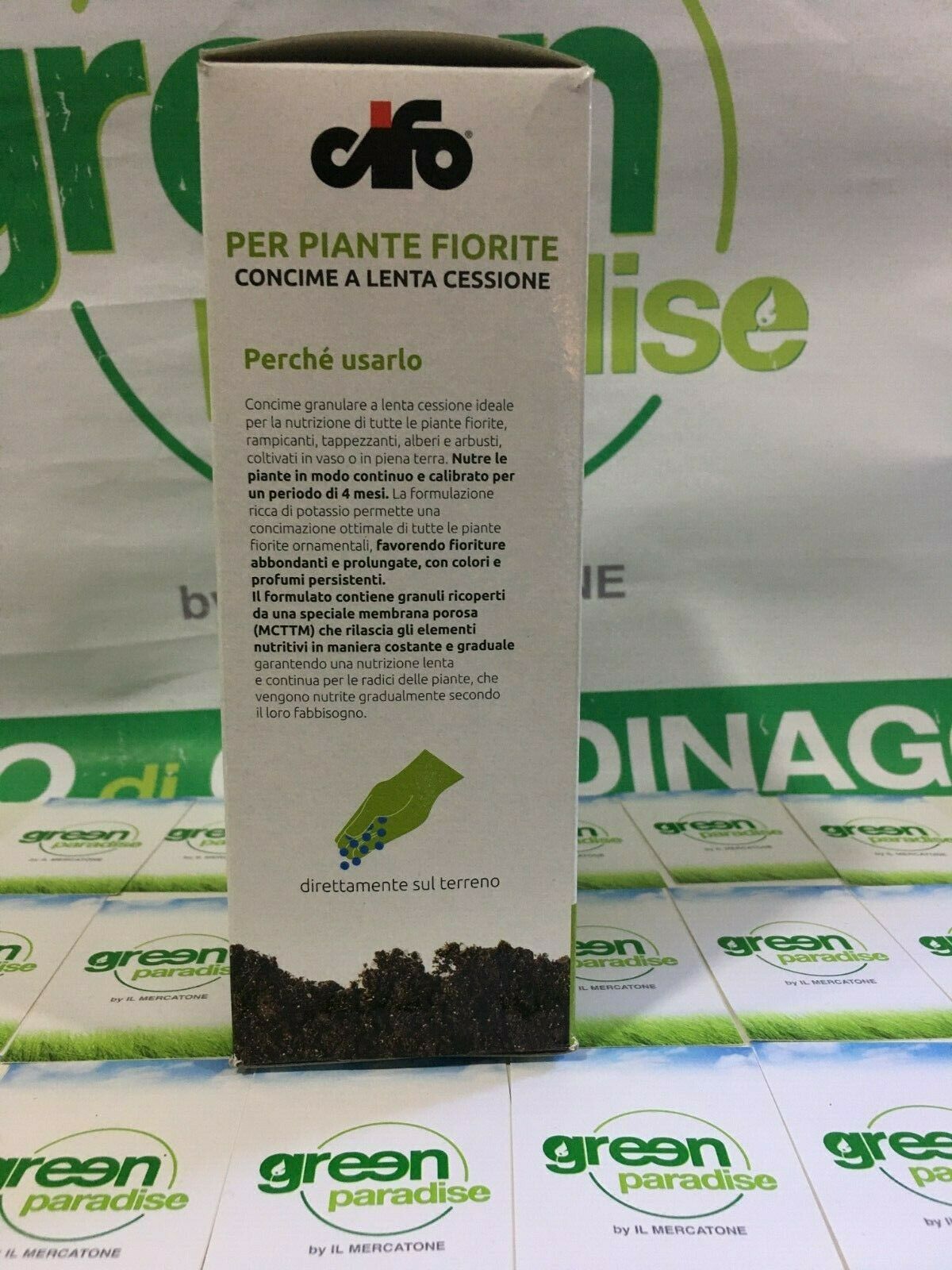 CONCIME CIFO PIANTE FIORITE LENTA CESSIONE 4 MESI 1KG FIORITURE ABBONDANTI  - Green Paradise Napoli